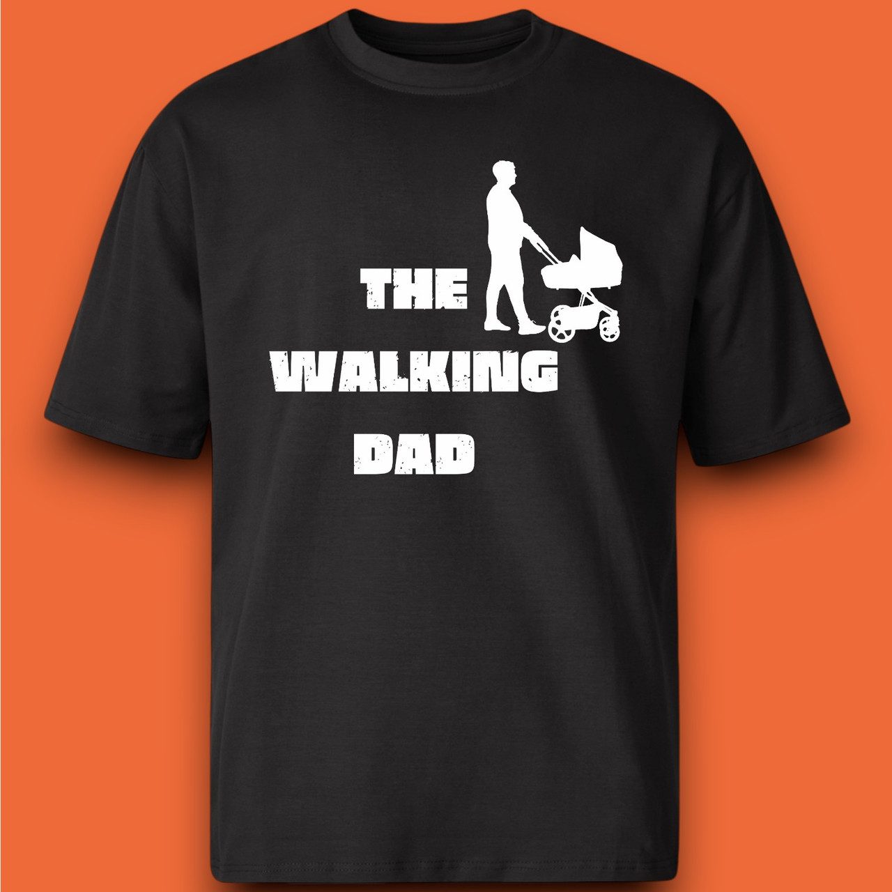 "The Walking Dad" футболка для тата, чорна, фото 1