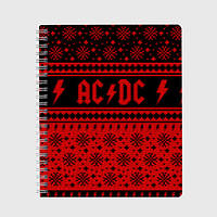 Блокнот А5 «AC/DC christmas sweater»