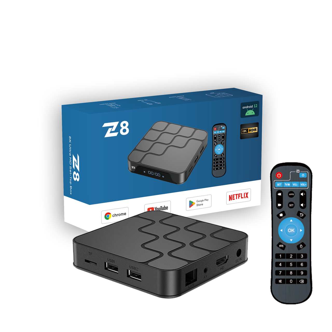 Медіа плеєр Z8 Android 12.0 Allwinner H618 Wi-Fi 2.4G/5G BT5.0 4/32