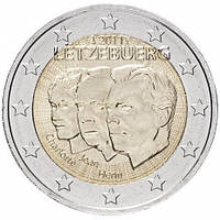 Монета Люксембурга 2 євро 2011 р. Великий герцог Жак