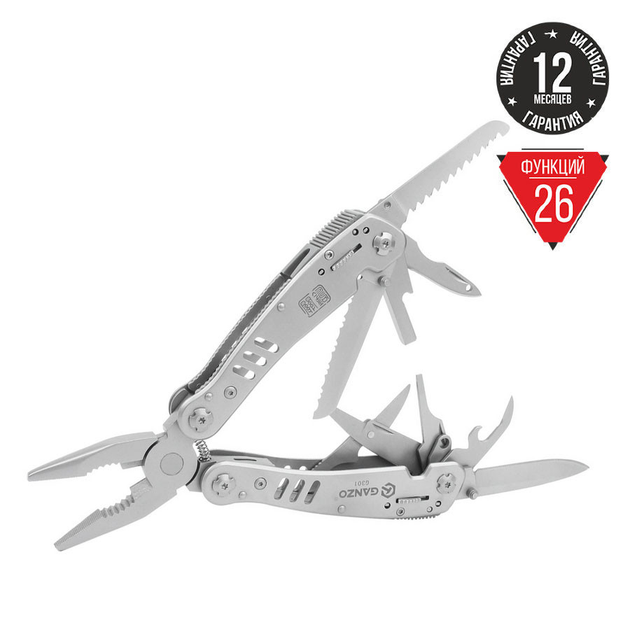 Мультитул Multi Tool Ganzo G301 Techno-Torba Гарант Якості