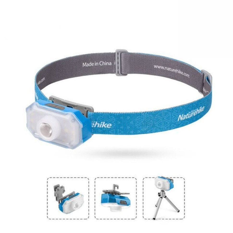 Ліхтар налобний Naturehike NH18T001-A, блакитний Baumar - Всегда Вовремя, фото 1