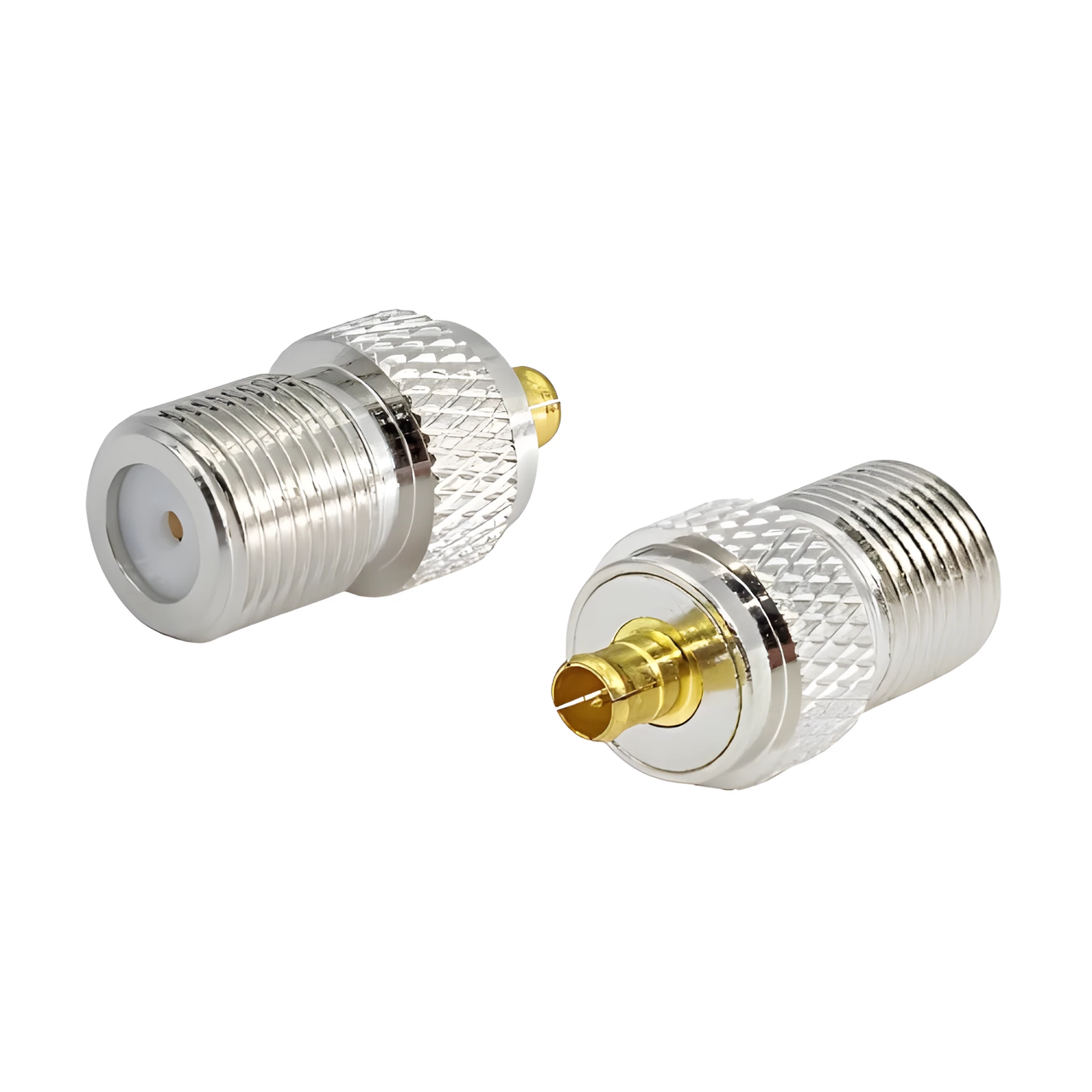 Антенний адаптер F Female – MCX Male, перехідник-конектор для антен, підсилювачів та FPV передавачів, фото 1