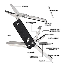 Міні мультитул Roxon KS2E, чорний Techno-Torba Гарант Качества, фото 5