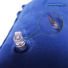 Дорожня надувна Подушка для подорожей з підголовником Silenta (blue) + чохол!, фото 3