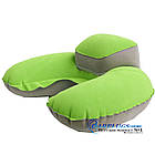 Дорожня надувна Подушка для подорожей з підголовником Silenta (green) + чохол!, фото 8