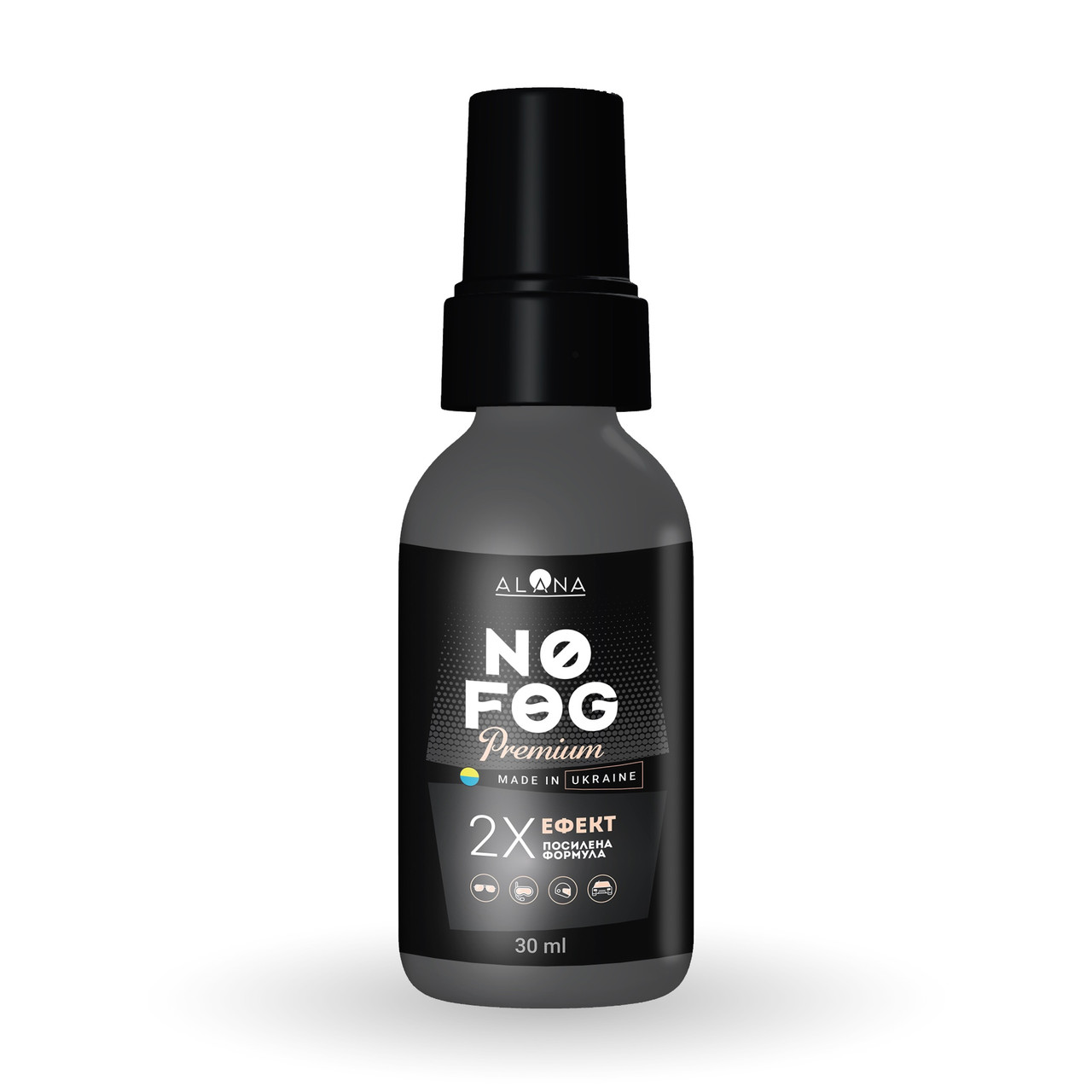 Premium No FOG Спрей проти запотівання очищення окулярів, Anti fog, 30 мл