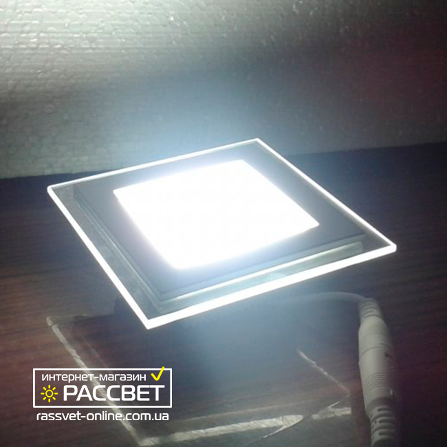 Светодиодный светильник Feron AL2111 12W 5000K 960Lm со стеклом (LED панель) квадрат - фото 5 - id-p456577519