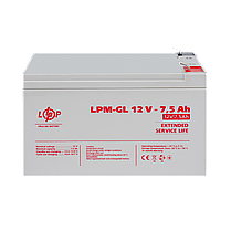 Акумулятор гелевий LPM-GL 12V - 7.5 Ah, фото 3
