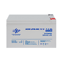 Акумулятор мультигелевий LPM-MG 12V - 7.2 Ah, фото 3