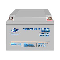 Акумулятор мультигелевий LPM-MG 12V - 26 Ah, фото 3