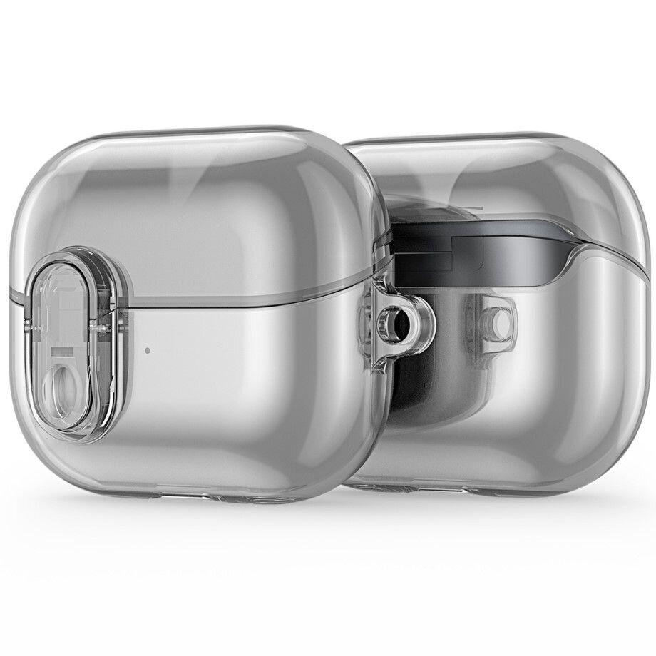 Протиударний чохол Dux Ducis SECI для навушників Samsung Galaxy Buds 3 / Buds 3 Pro + карабін Gray