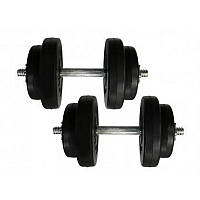 Гантелі набірні композитні Rock Pro-R NE-PL-R-009-2, 2 шт по 9 кг