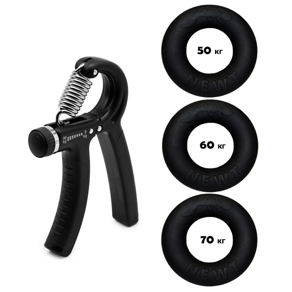 Набір кистьових еспандерів кільце+еспандер ножиці Power Grip Set3 NE-1589-60