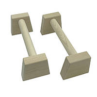 Паралетси, упори для віджимання дерев'яні Wood Gym Push Up NE-WD-40 з бука 40 см 2 шт