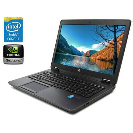 Ноутбук HP ZBook 15 G1/ 15.6" 1920x1080/ i7-4600M/ 16GB RAM/ 256GB SSD+500GB HDD/ Quadro K1100M 2GB, фото 1