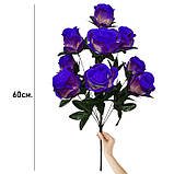 Штучні квіти букет бутони троянд пузаті, 62см, фото 3