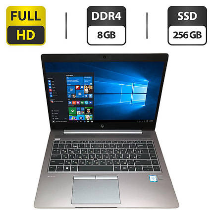 Ноутбук Б-клас HP ZBook 14 G5/ 14" (1920x1080)/ Core i5-8350U/ 8 GB RAM/ 256 GB SSD/ UHD 620, фото 1