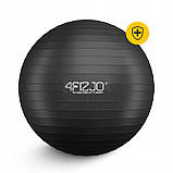 М'яч для фітнесу (фітбол) 4FIZJO 65 см Anti-Burst Black (P-5907739316349), фото 9