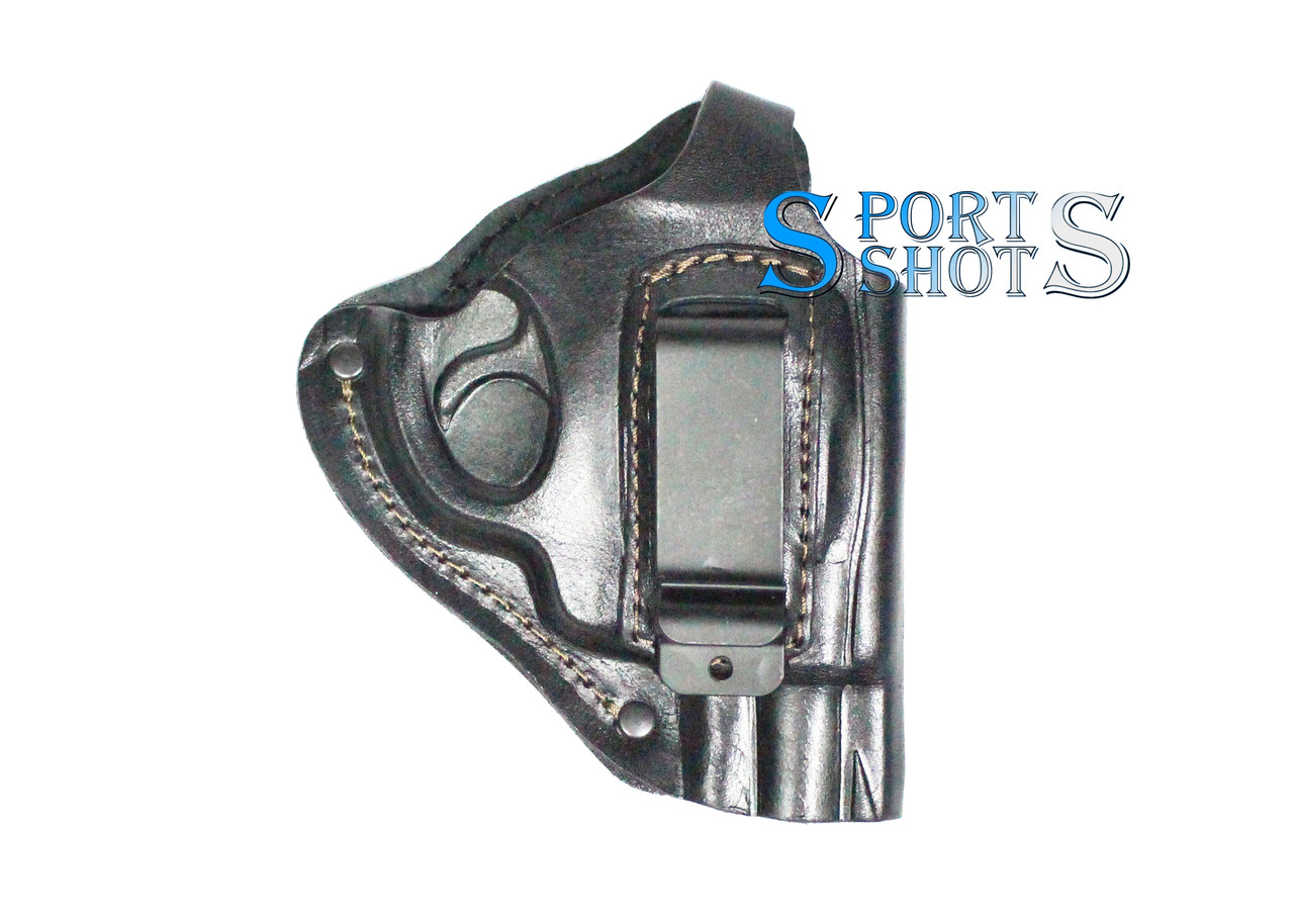 Кобура поясна Револьвер 2,5 формована з кліпсою (шкіра, чорна) JGR