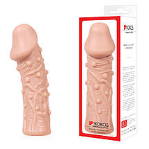 Насадка на член Kokos Extreme Sleeve ES.06 розмір M, потовщує, стимулює рельєф, фото 4
