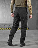 Штани польовийні Чорні з манжетами Afina 7.62 Black ВТ5044 ТМ, фото 3
