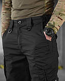 Штани польовийні Чорні з манжетами Afina 7.62 Black ВТ5044 ТМ, фото 4