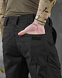 Штани польовийні Чорні з манжетами Afina 7.62 Black ВТ5044 ТМ, фото 7