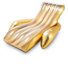 Надувний шезлонг Intex 56803 «Золотий блиск», 188 х 135 см