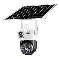 Поворотна камера відеонагляду IP 4G camera PTZ TP23-4G outdoor | 2+2MP | Сонячна панель