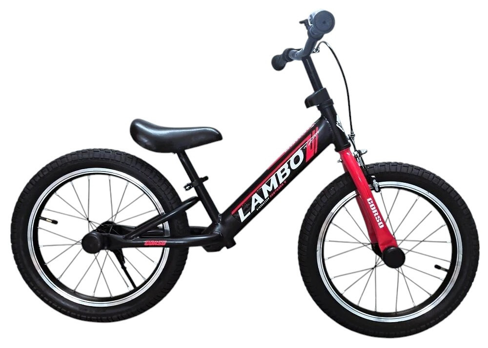 Велобіг (біговел) з надувними колесами 16 дюймів і ручним гальмом TM CORSO LAMBO арт. LB-16322, фото 1