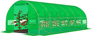Садова теплиця з вікнами FunFit Garden 18m2 = 600*300*200 (Зелена) (1483)
