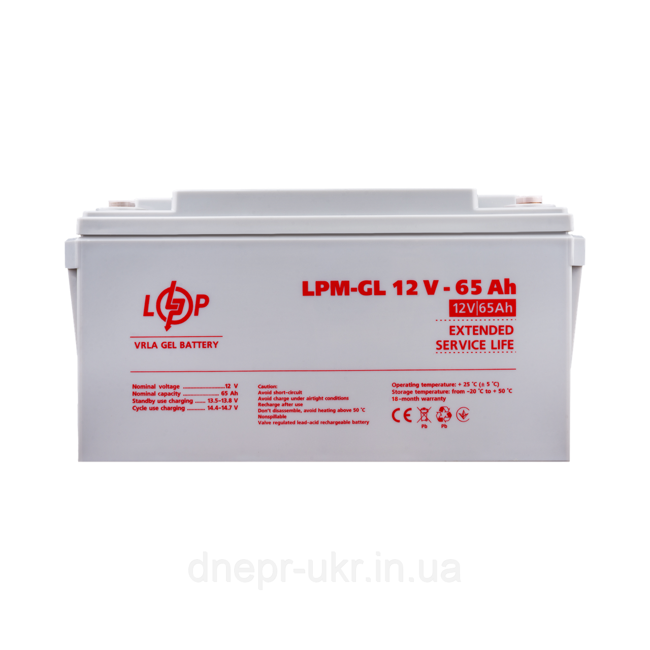 Акумулятор гелевий LPM-GL 12V - 65 Ah