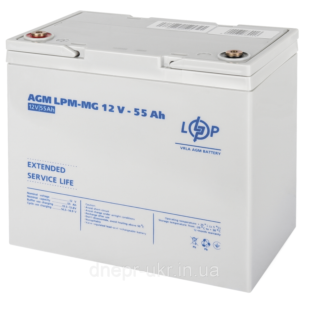 Акумулятор мультигелевий LPM-MG 12V - 55 Ah, фото 1