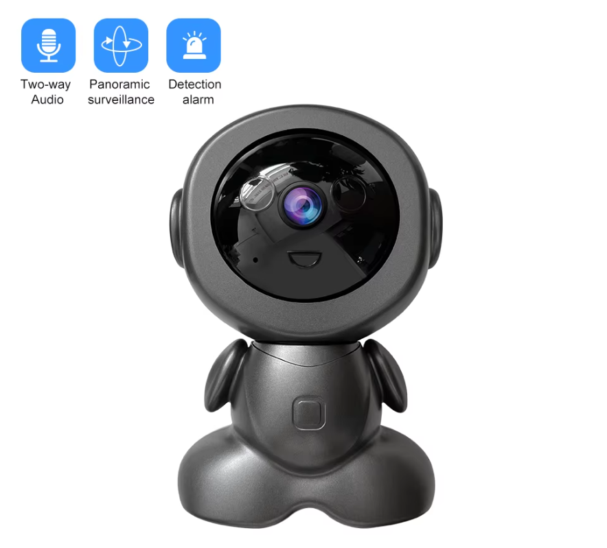 Розумна відеоняня Робот 8MP HD Smart robot WiFi IP Camera​​​​​​​ з віддаленим доступом датчиком руху та двостороннім зв'язком V380