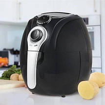 Аерофритниця Мультипіч Аерогриль Domotec MS-3220 1300 Вт 4,5 л Безмасляна з Таймером. Колір: чорний, фото 4