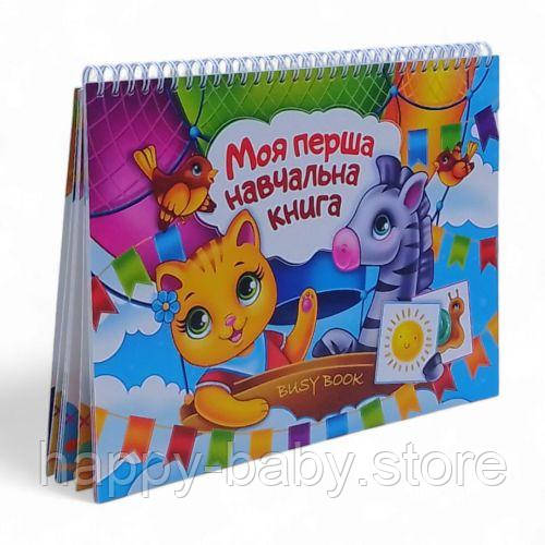 Уцінка. Книжка "Busy Book (Бізібук) Моя перша книга" немає карточок і маркера, є тільки книга
