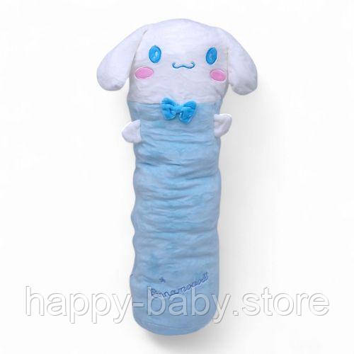 Мʼяка іграшка (подушка-обіймашка) аніме "Sanrio. Cinnamoroll", 55 см, блакитна