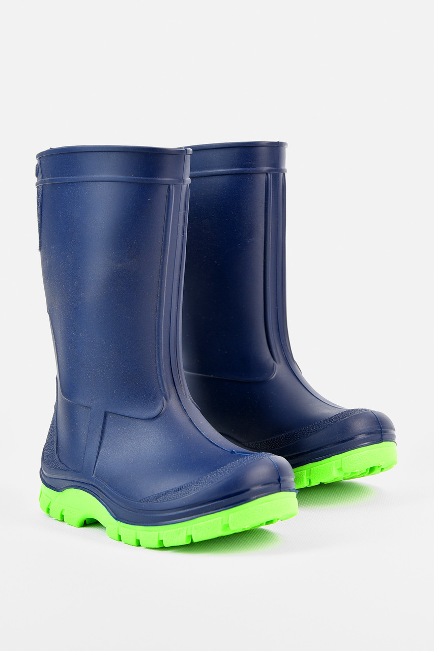 Чоботи гумові дитячі темно-синього кольору 196928T Безкоштовна доставка, фото 1
