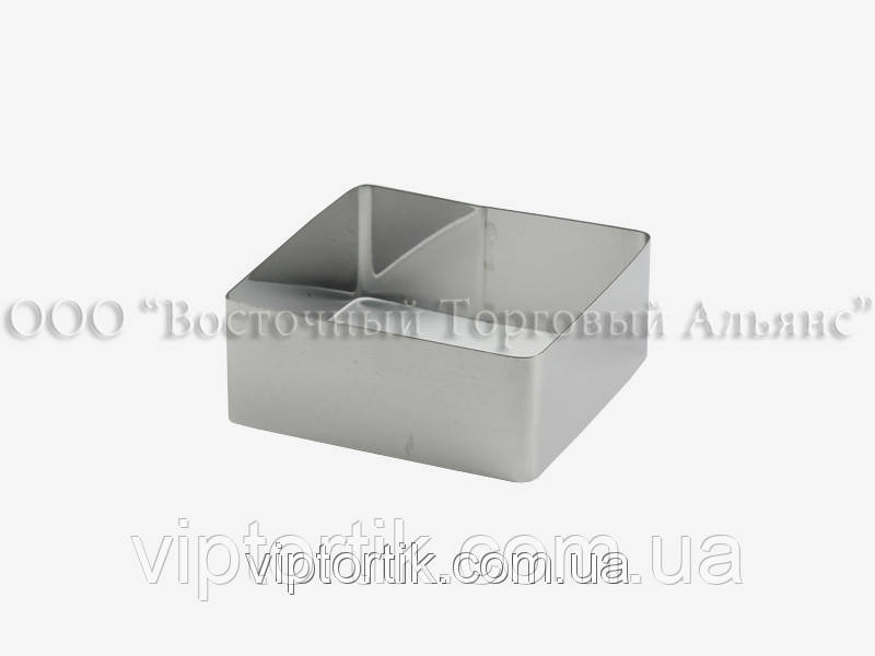 Форма металева для гарніру — 10х10 см розсувна, фото 1