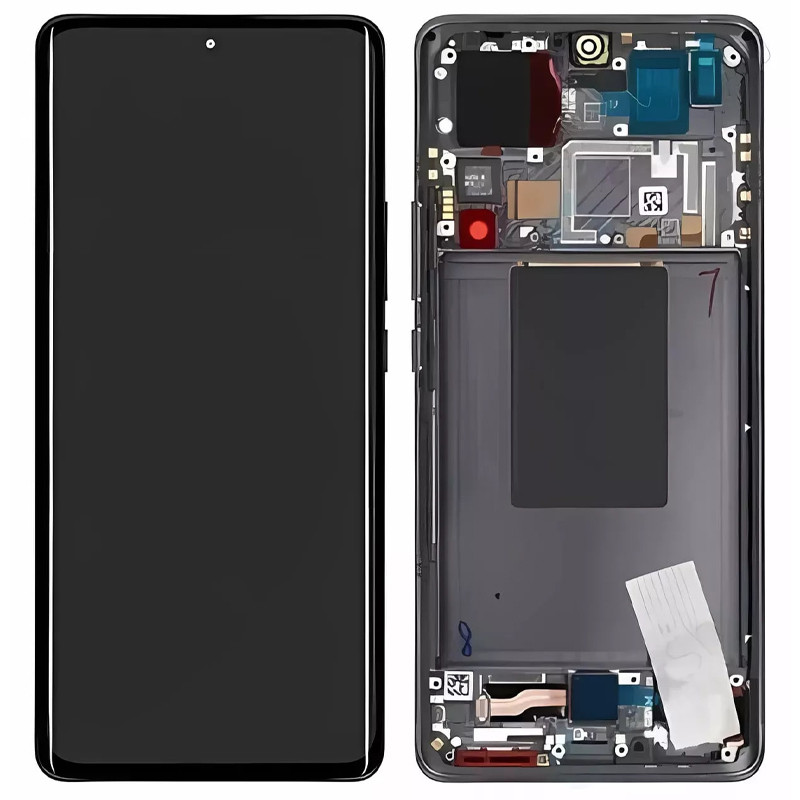 Дисплей Xiaomi 12 Pro/12S Pro 2022 у зборі із сенсором і рамкою Gray service orig