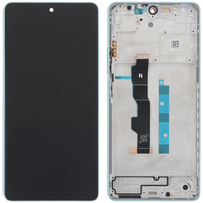 Дисплей Xiaomi Redmi Note 13 5G у зборі із сенсором і рамкою Ocean Teal service orig