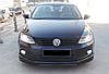 Передня Lip накладка DPT V-1 (чорний глянець) для Volkswagen Jetta 2011-2018 рр від VLF комп., фото 3
