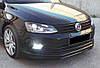 Передня Lip накладка DPT V-1 (чорний глянець) для Volkswagen Jetta 2011-2018 рр від VLF комп., фото 6