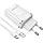 Мережевий зарядний пристрій BOROFONE BA54A Wide road dual port QC3.0 charger (Type-C) 18W White, фото 3