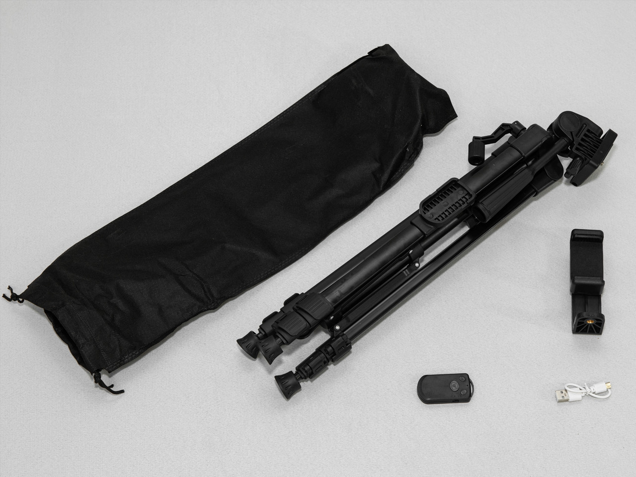 Компактний штатив для селфі ламп і студійного світла 125 см чорний SL-3388