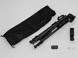 Компактний штатив для селфі ламп і студійного світла 125 см чорний SL-3388