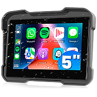 Мультимедийный монитор для мотоцикла Podofo A3910, 5" дюймов, магнитола для мотоцикла с Bluetooth, Apple