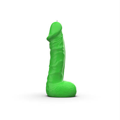 Свічка у формі члена Pure Bliss MINI Green 15 см