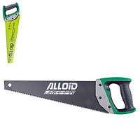 Alloid. Ножовка по дереву с тефлоновым покрытием 400мм, каленый зуб 3D, комбинированная ручка